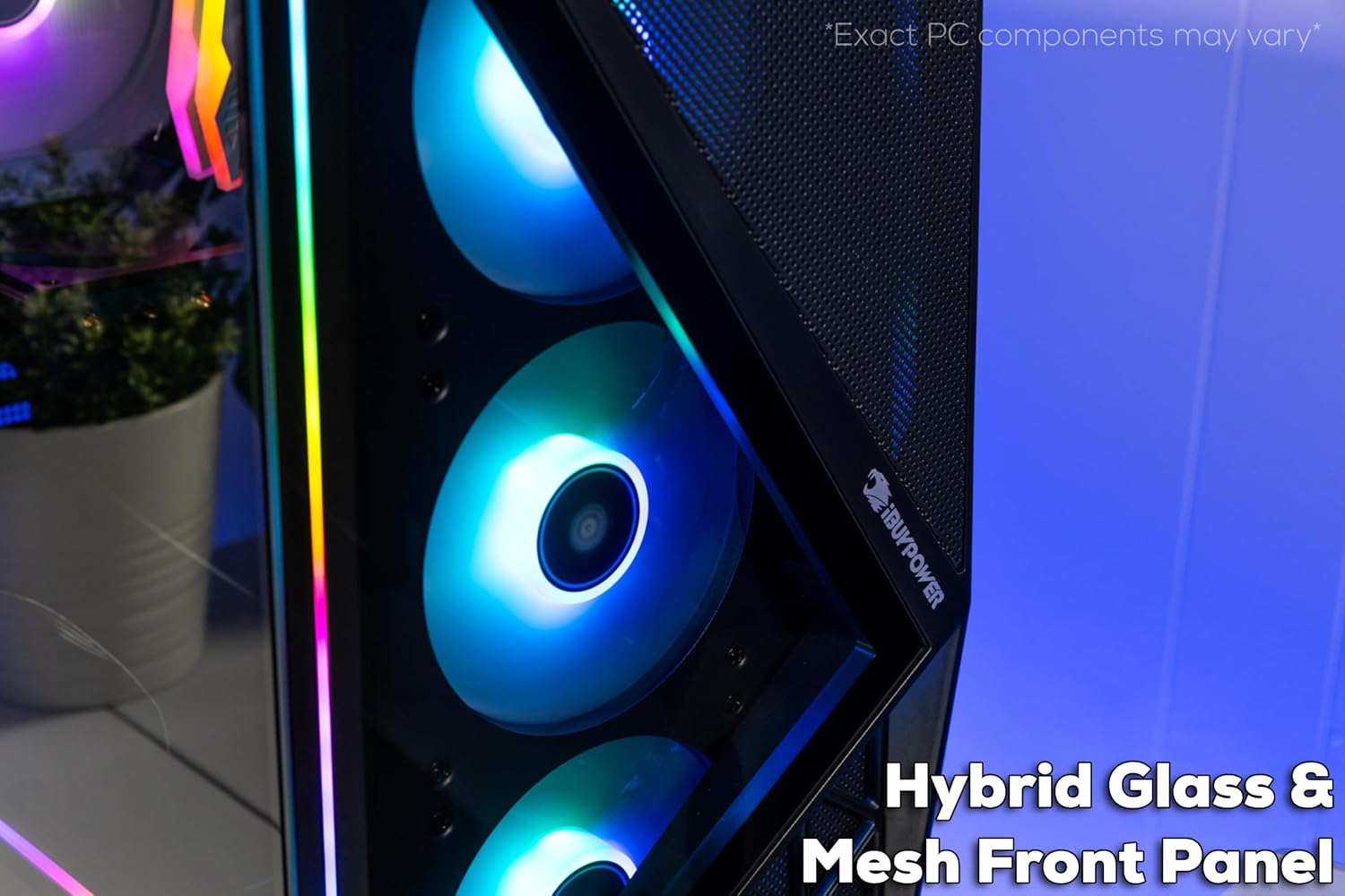 iBUYPOWER Slate Gaming PC Desktop Intel Core Ultra 7 265F CPU, NVIDIA GeForce RTX 5060 8GB GPU, 32GB DDR5 RGB 5200MHz RAM, 1TB NVMe SSD, Windows 11 Home, Computer w/Keyboard and Mouse - SBI7N5603