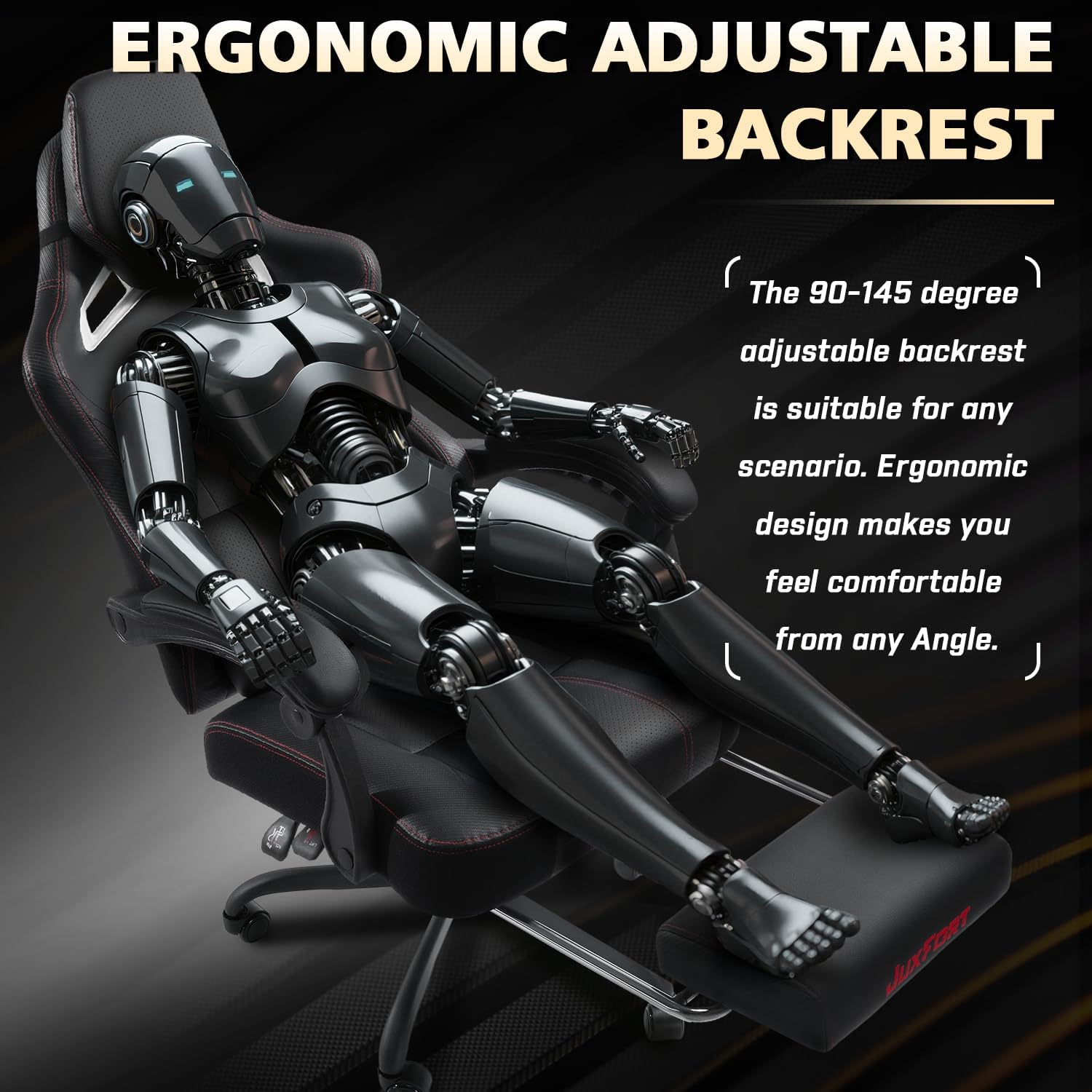 Big and Tall Gaming Chair with Massage and Pocket Spring Cushion,Gamer Chairs for Adults 400lb Weight Capacity, Video Game Chair with Headrest and Lumbar Support (Black)
