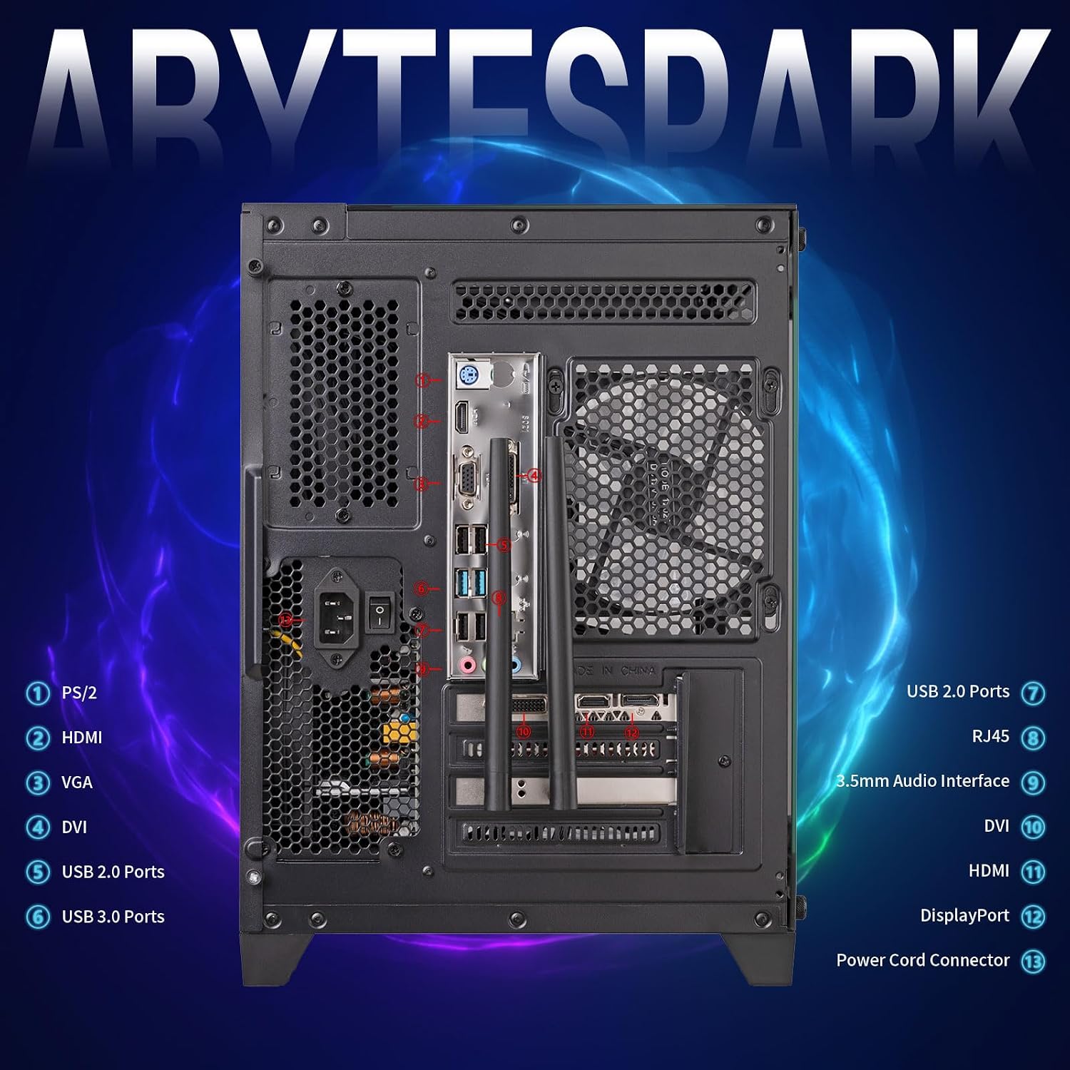 Prebuilt Gaming PC Desktop Computer,Intel Core i5 Desktop,Operating at A Frequency of 3.2-3.6 GHz,RX550 Graphics Card with 4GB GDDR5 Video Memory,16GB RAM, 512GB NVME SSD,WiFi5,RGB Fan x4 Windows 11