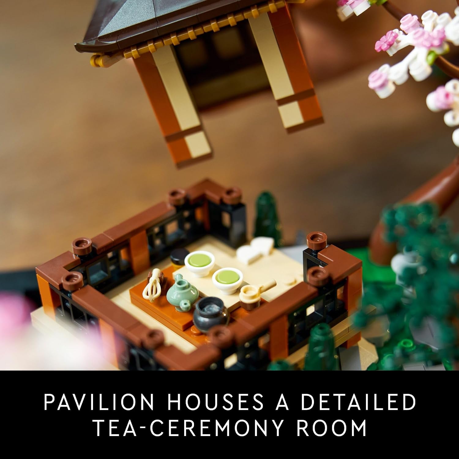 LEGO Icons Tranquil Garden Building Set - Detailed Japanese Zen Garden DIY Kit for Adults, Ages 18+ - Gift for Birthday - Building Block Set for Home Decor - 10315