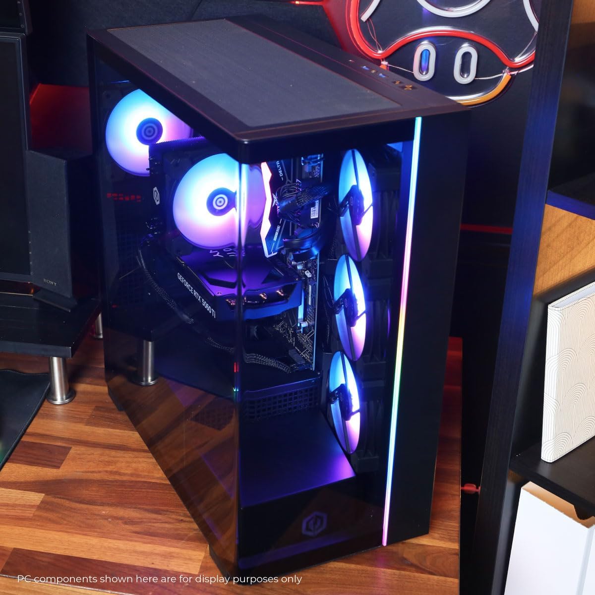 CyberPowerPC Gamer Master Gaming PC, AMD Ryzen 7 8700F 4.1GHz, GeForce RTX 5060 Ti 8GB, 16GB DDR5, 1TB PCIe 4.0 SSD, WiFi Ready & Windows 11 Home (GMA2900A2)