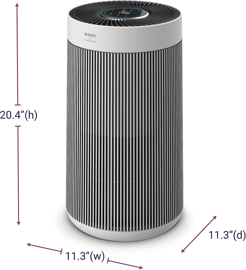 WINIX T810 Air Purifier for Home Extra Large Room Up to 1968 Ft² in 1 Hr With Smart Wi-Fi, Air Quality Monitor, True HEPA, Carbon Filter and Auto Mode, Captures Pet Allergies, Smoke, Dust