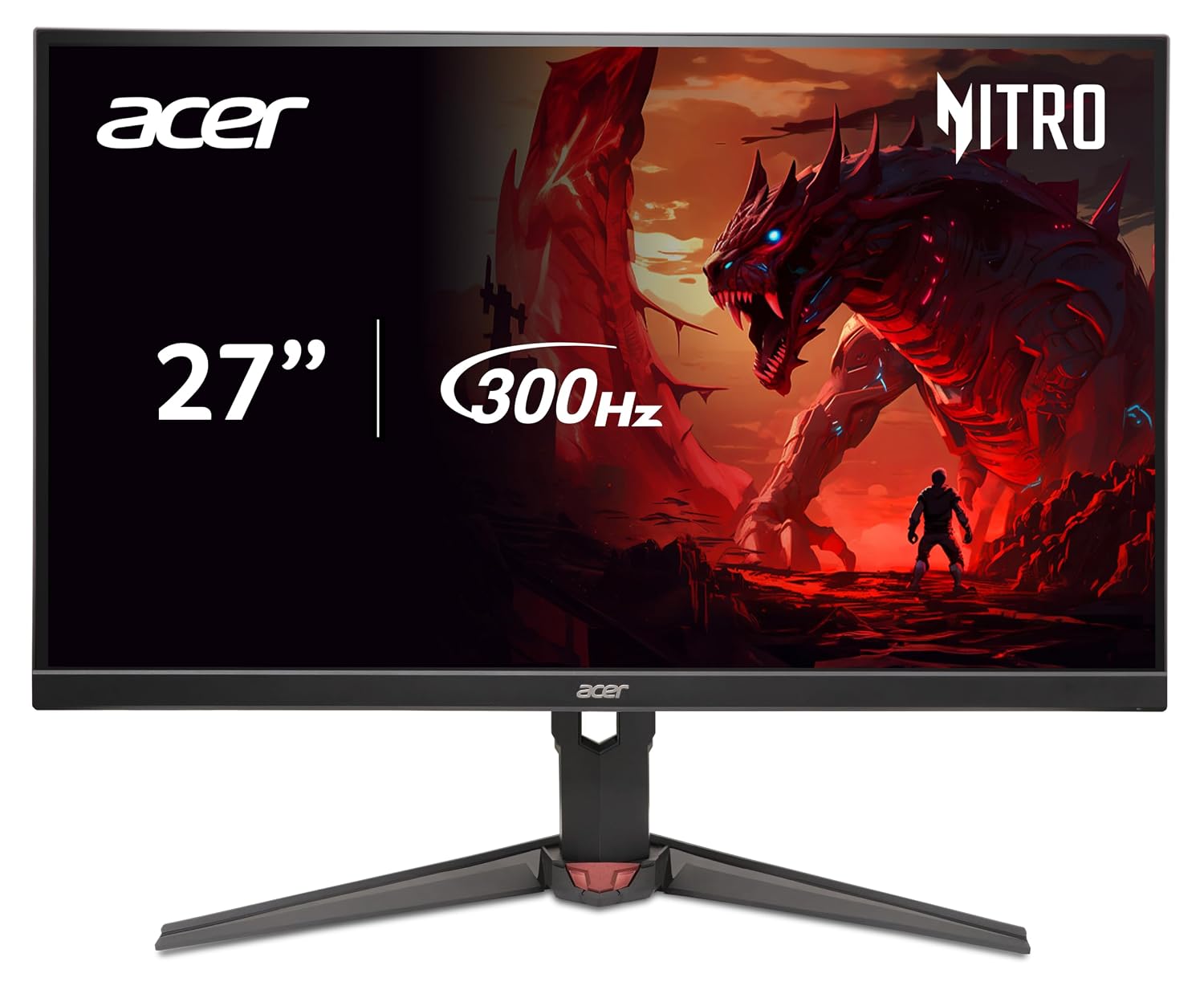 acer Nitro 27' WQHD 2560x1440 IPS PC Gaming AMD FreeSync Premium | 300Hz | Up to 0.5ms | 99% sRGB | DisplayHDR 400 | ErgoStand | VESA Mounting | 1 x DP 1.4 & 2 x HDMI 2.1 | XV272U F3bmiiprx