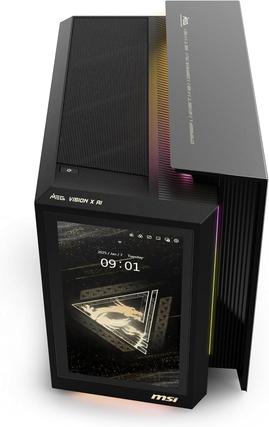 [2025] MSI MEG Vision X AI 2NVZ9-045US (Intel Core Ultra 9 285K, 192GB DDR5 RAM, 2TB NVMe SSD, NVIDIA GeForce RTX 5090, Windows 11 Pro) Gaming Desktop PC