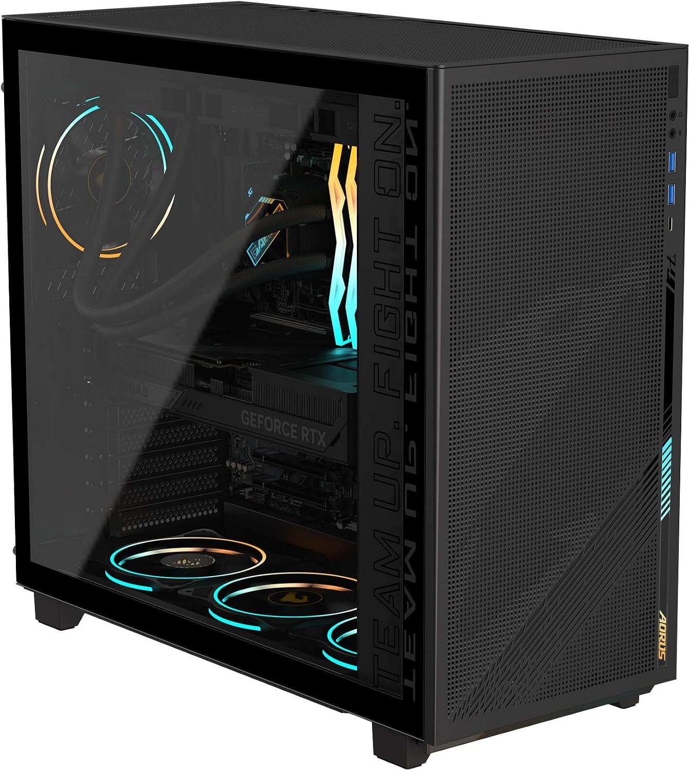 GIGABYTE AORUS Gaming Desktop PC, AMD Ryzen 7 9700X, RTX 5070 Ti, 32GB DDR5, 2TB SSD, Windows 11, AORUS Prime 5 AP5A7N7T-5000