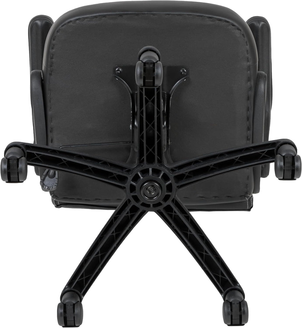 Flash Furniture X10 High-Back LeatherSoft Racing Style Gaming Chair with Flip-Up Arms, Ergonomic Padded Swivel Computer Chair, Orange/Black