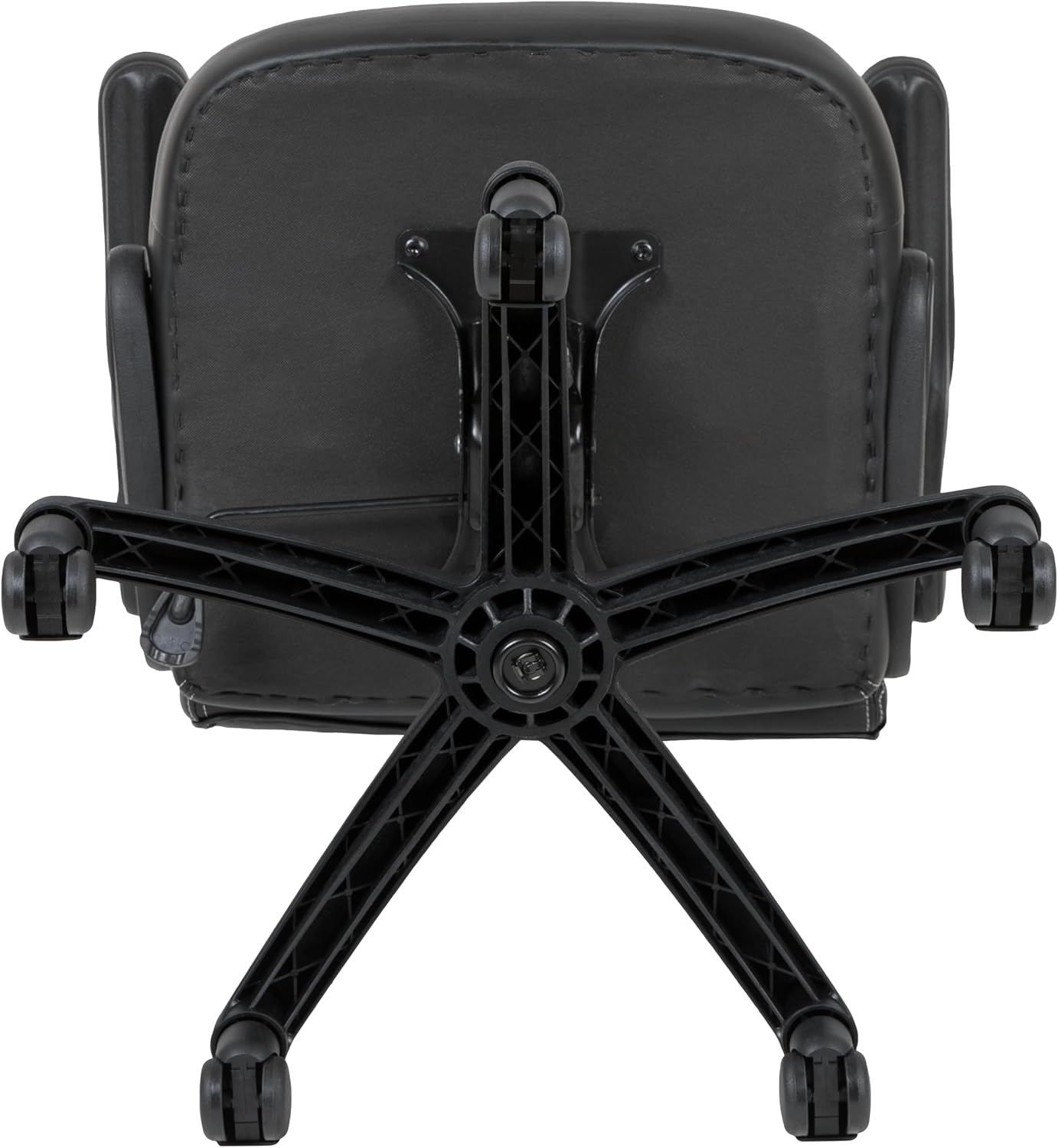 Flash Furniture X10 High-Back LeatherSoft Racing Style Gaming Chair with Flip-Up Arms, Ergonomic Padded Swivel Computer Chair, Orange/Black