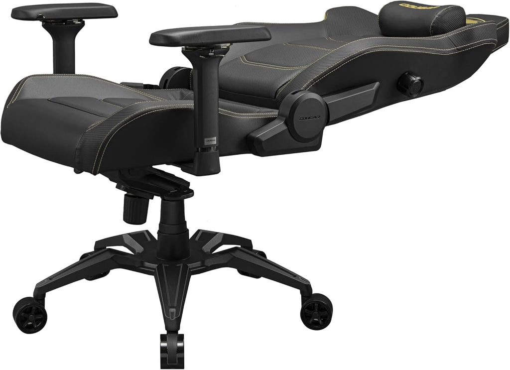 COUGAR Armor Evo Gaming Chair with Breathable Premium PVC Leather, Integrated 4-Way Lumbar Support and Magnetic Neck Pillow Foam (Royal)