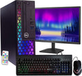 Dell RGB Desktop PC | Hexa Core I5-8500 | 16GB RAM | 512GB SSD | 5G WiFi+Bluetooth | RGB Gaming Keyboard & Mouse | 22' Monitor | Win 11 Pro (Renewed)