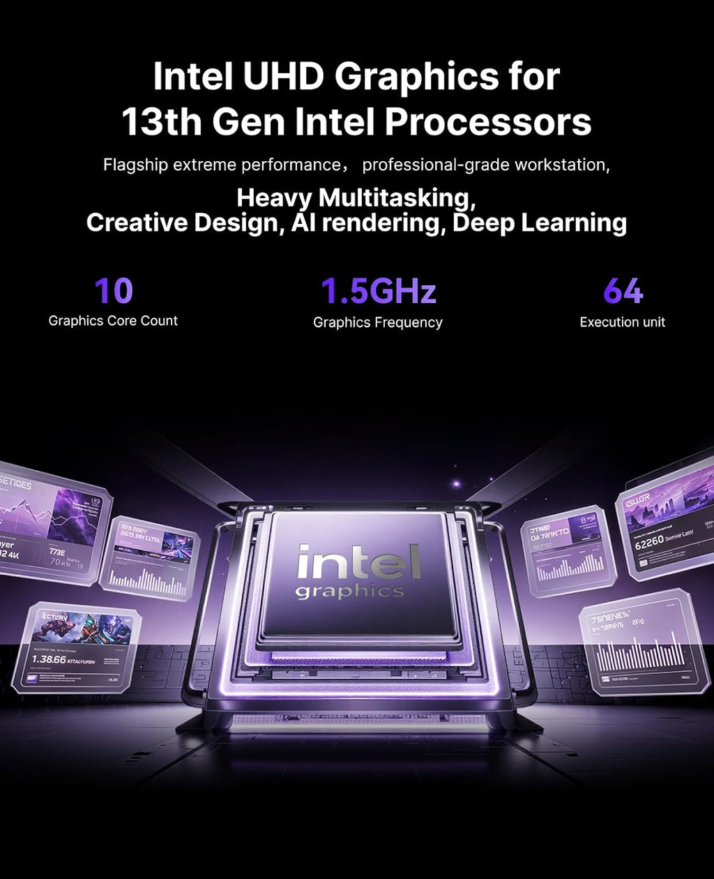 KAMRUI Hyper H2 Mini PC, Intel Core i7-13620H Mini Computers (10C/16T, 4.9GHz), 32GB RAM 1TB PCle4.0 SSD Micro Desktop PC, Triple 4K Display, USB4-C, WiFi6, BT5.2, Business Office Home