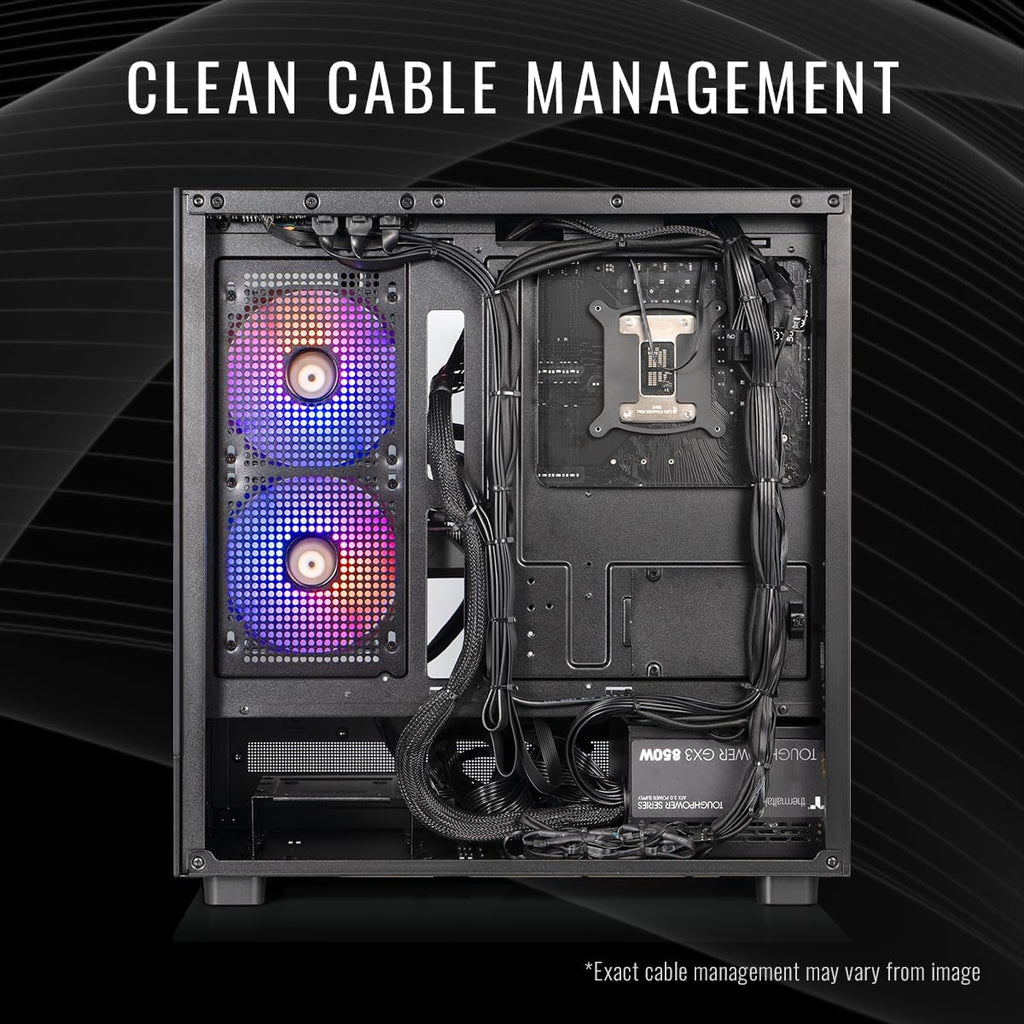 Thermaltake LCGS View 9897X-270 Gaming Desktop (AMD Ryzen™ 7 9800X3D, 32GB 6400MT/s DDR5 RGB Memory, AMD Radeon™ RX 9070 XT, 2TB NVMe M.2, WiFi, Windows 11) V27B-B850-97X-LCS