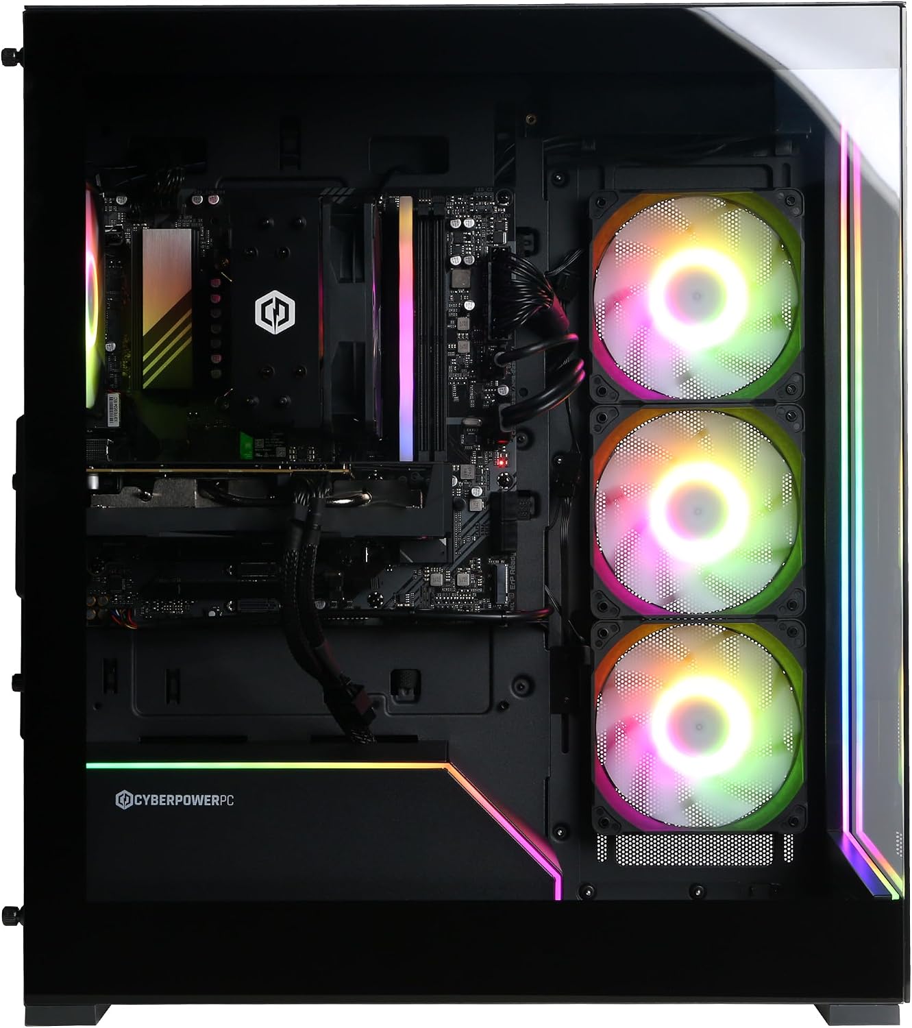CyberPowerPC Gamer Xtreme VR Gaming PC, Intel Core Ultra 5 225F 3.3GHz, GeForce RTX 5060 Ti 8GB, 16GB DDR5, 2TB PCIe 4.0 SSD, WiFi Ready & Windows 11 Home (GXiVR8060A35)