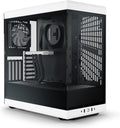 Hyte Y40 Modern Aesthetic Panoramic Tempered Glass Mid-Tower ATX Computer Gaming Case with PCIE 4.0 Riser Cable Included, White (CS-HYTE-Y40-BW)
