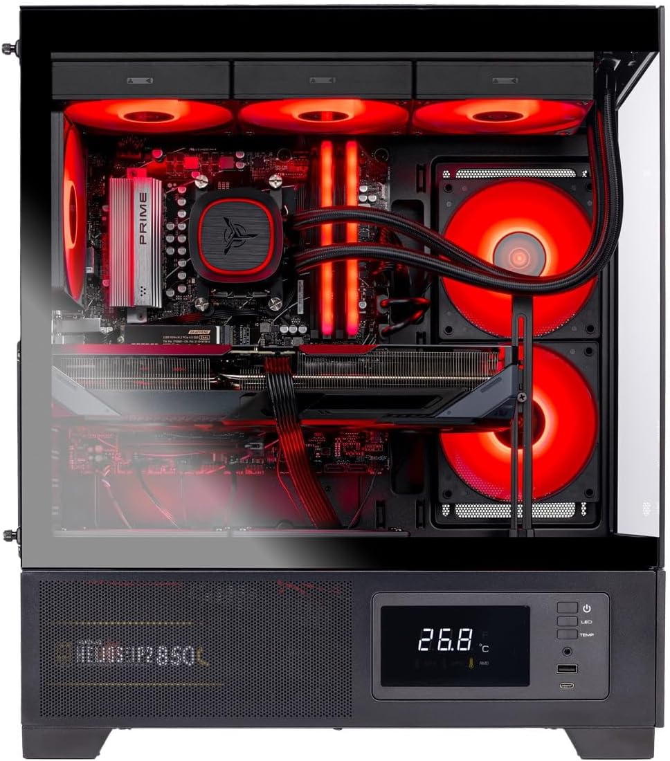 Skytech Gaming Azure 3 Plus Gaming PC, Intel i7 14700F 2.1GHz, NVIDIA RTX 5070 12GB, 2TB Gen4 NVMe SSD, 16GB DDR5 RAM 6000, 850W Gold ATX 3 PSU, 360 ARGB AIO, Wi-Fi, Win 11, Desktop