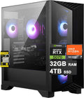 msi Aegis Z2 Gaming Desktop AMD 8-core Ryzen 7 7700 32GB DDR5 4TB SSD GeForce RTX 5070 DLSS4 (Up to 988 AI Tops) 750W 80+ Gold PSU ARGB Fan CPU Air Cooling Wi-Fi6E Win11 ICP Hub