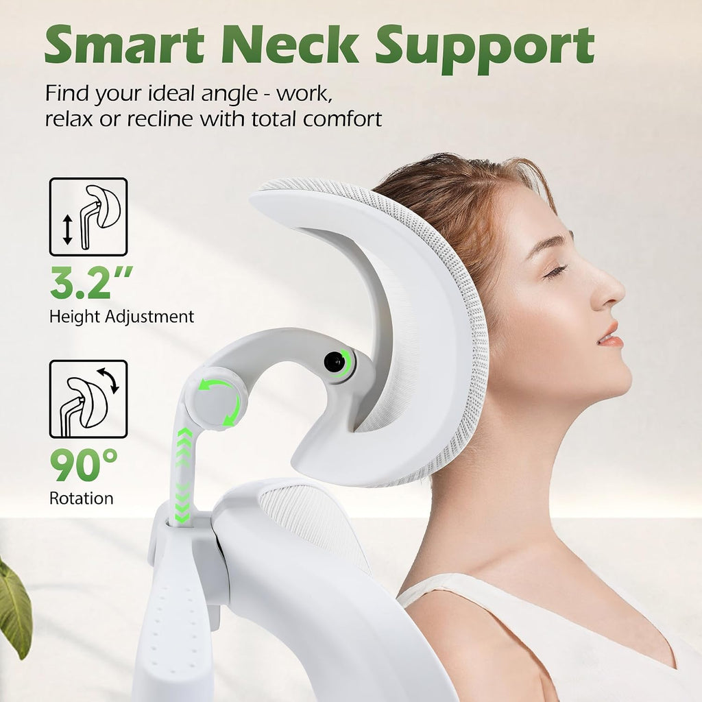 AreShark Office Chair Ergonomic Desk Chairs with Adjustable Lumbar Support& Headrest Hanger, High Back Breathable Mesh Chair with Wheels, Rolling Swivel Comfy Task Computer Chair for Home Work Gaming