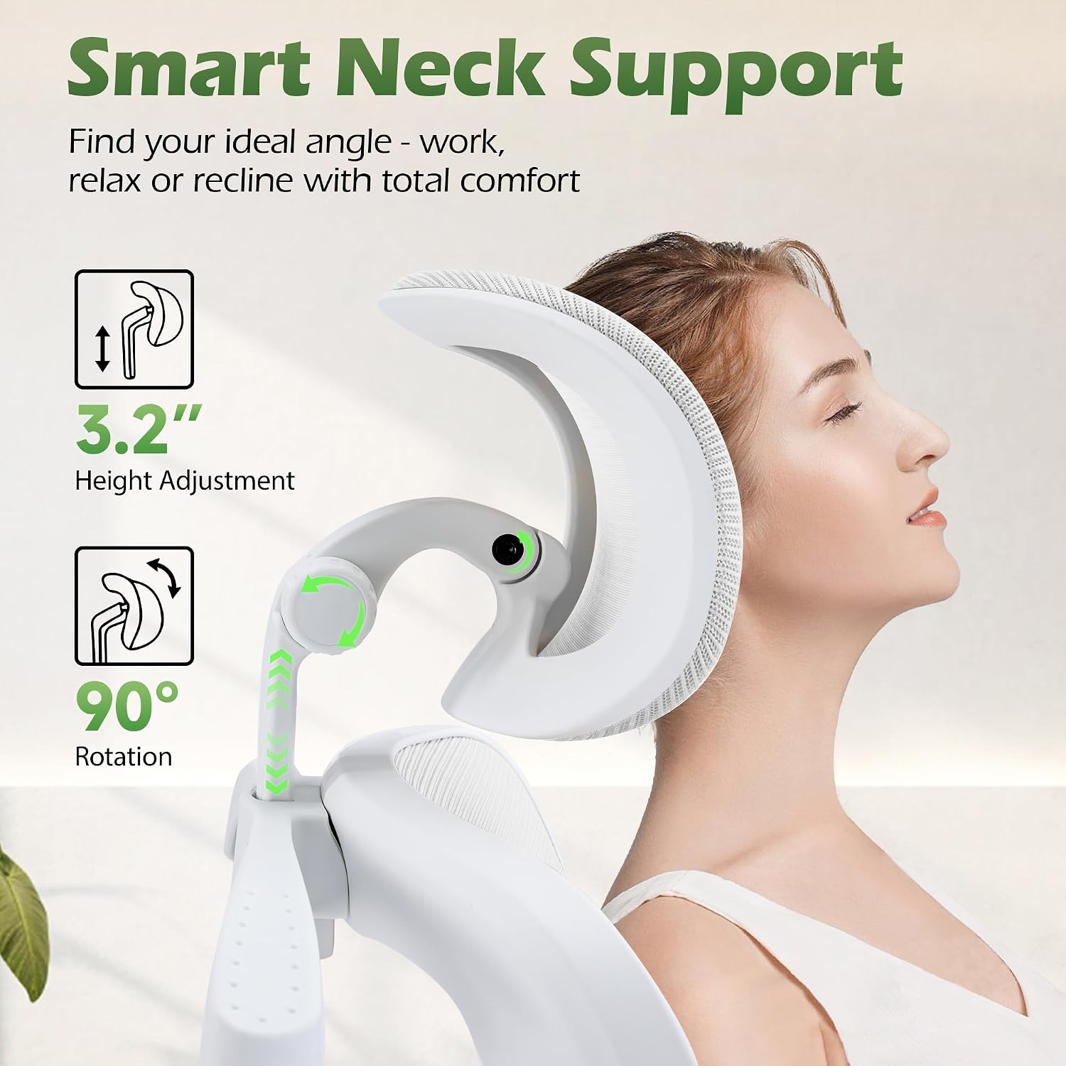 AreShark Office Chair Ergonomic Desk Chairs with Adjustable Lumbar Support& Headrest Hanger, High Back Breathable Mesh Chair with Wheels, Rolling Swivel Comfy Task Computer Chair for Home Work Gaming