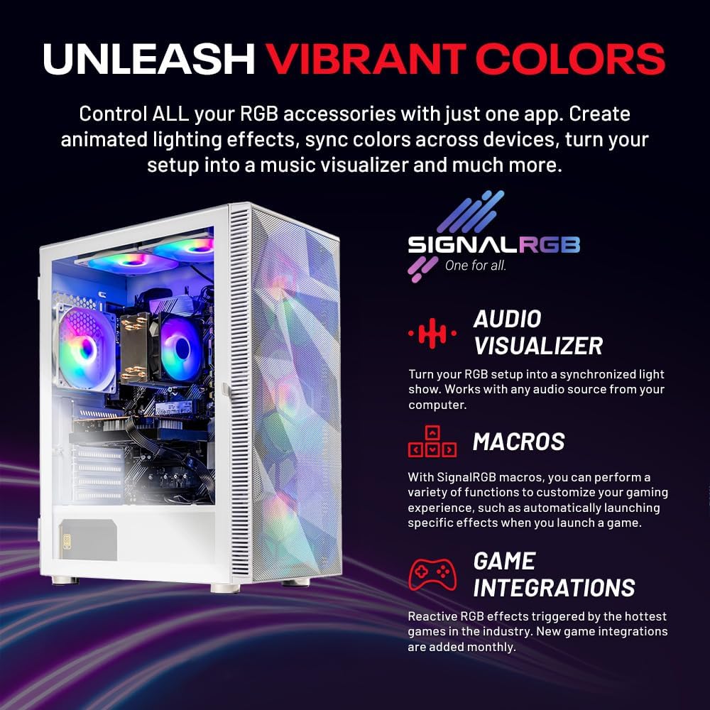 Skytech Gaming Storm Gaming PC, AMD Ryzen 5 5500 3.6GHz, NVIDIA RTX 3050 6GB VRAM, 1TB NVMe SSD, 16GB DDR4 RAM 3200, 650W Gold PSU, WI-FI 5, Windows 11, Desktop