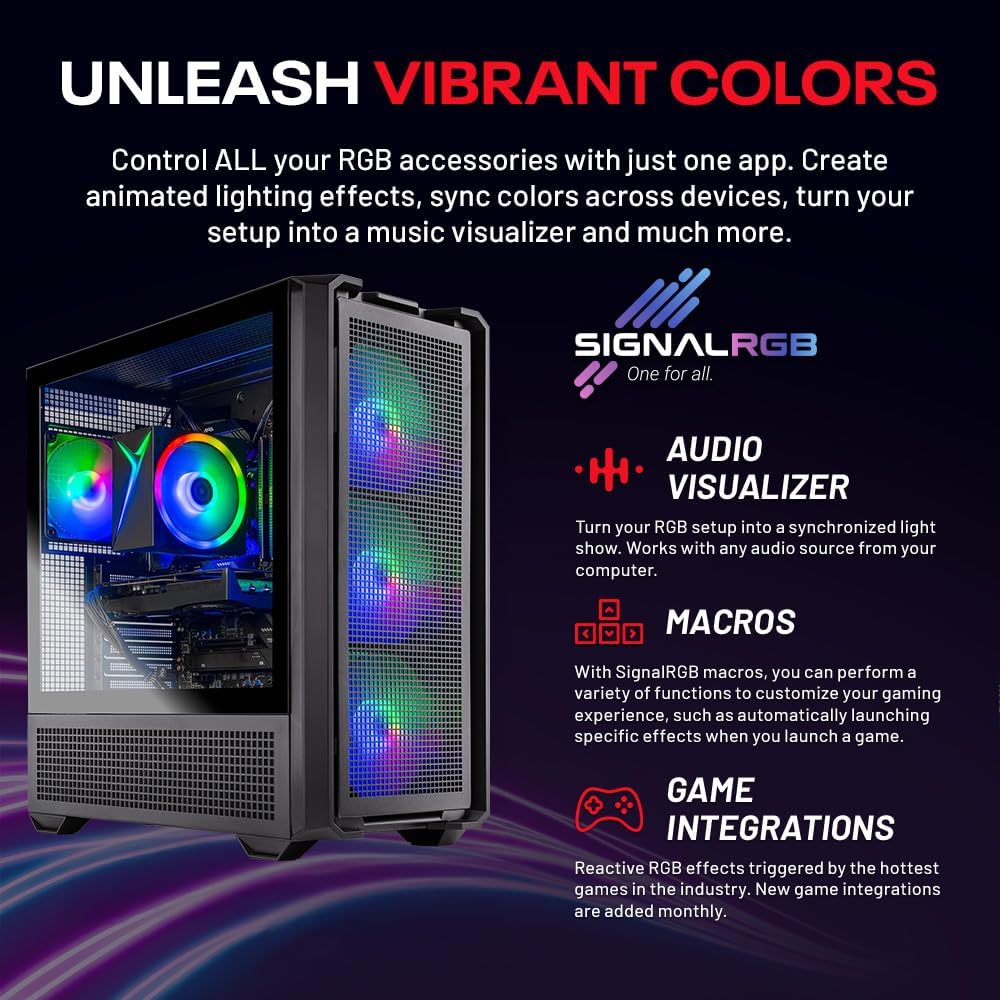 Skytech Gaming Edge Desktop PC, Ryzen 5 5500 3.6 GHz (4.2GHz), AMD RX 9060XT 8GB, 1TB NVMe SSD, 16GB DDR4 RAM 3200, 650W Gold PSU, Wi-Fi, Win 11