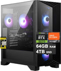 msi Aegis Z2 Gaming Desktop AMD 8-core Ryzen 7 7700 64GB DDR5 4TB SSD GeForce RTX 5070 DLSS4 (Up to 988 AI Tops) 750W 80+ Gold PSU ARGB Fan CPU Air Cooling Wi-Fi6E Win11 ICP Hub
