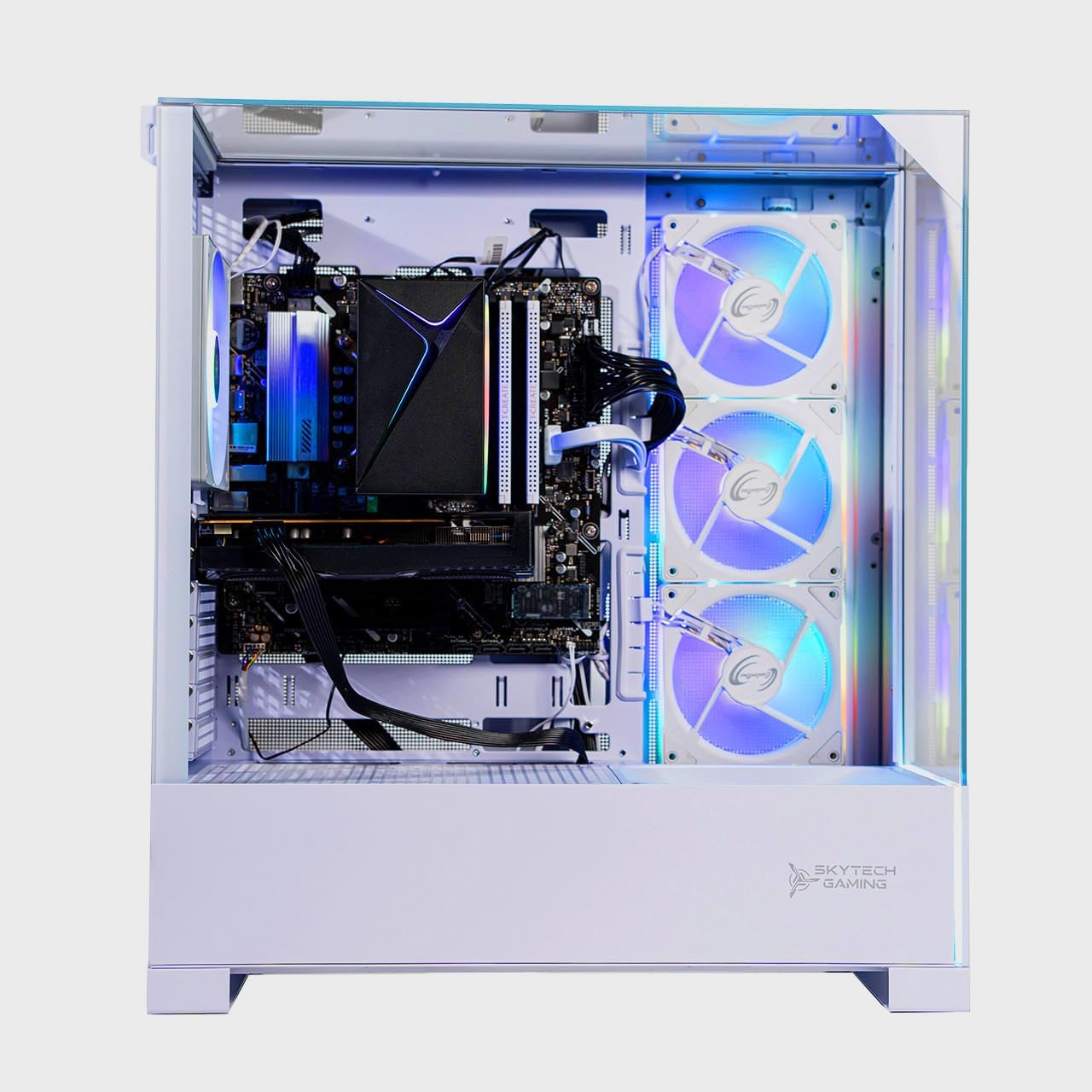 Skytech Gaming Archangel 5 Gaming PC, AMD Ryzen 7 7700 3.8GHz, NVIDIA RTX 5060, 1TB NVMe SSD, 32GB DDR5 RAM 6000, 750W Gold PSU, Wi-Fi, Win 11, Desktop