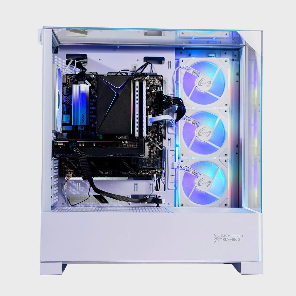 Skytech Gaming Archangel 5 Gaming PC, Intel i5 14400F 2.5GHz, NVIDIA RTX 5060, 1TB NVMe SSD, 16GB DDR5 RAM 6000, 750W Gold PSU, Wi-Fi, Win 11, Desktop
