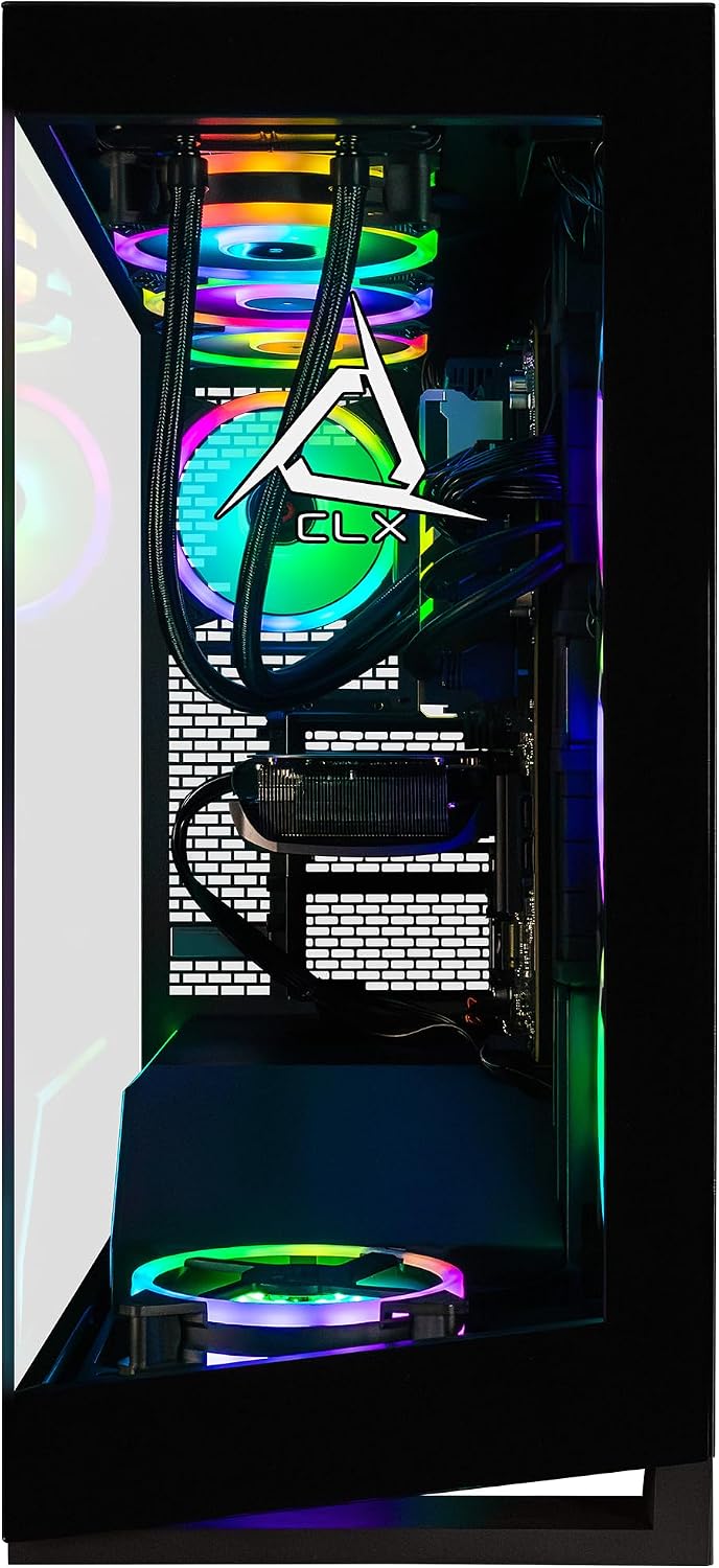 CLX Horus Gaming PC - AMD Ryzen 9 9950X 4.3GHz, RTX 5080, 2TB NVMe M.2 SSD, 8TB HDD, 96GB DDR5 RGB Memory, 360mm AIO, WiFi, Windows 11 Home, Black