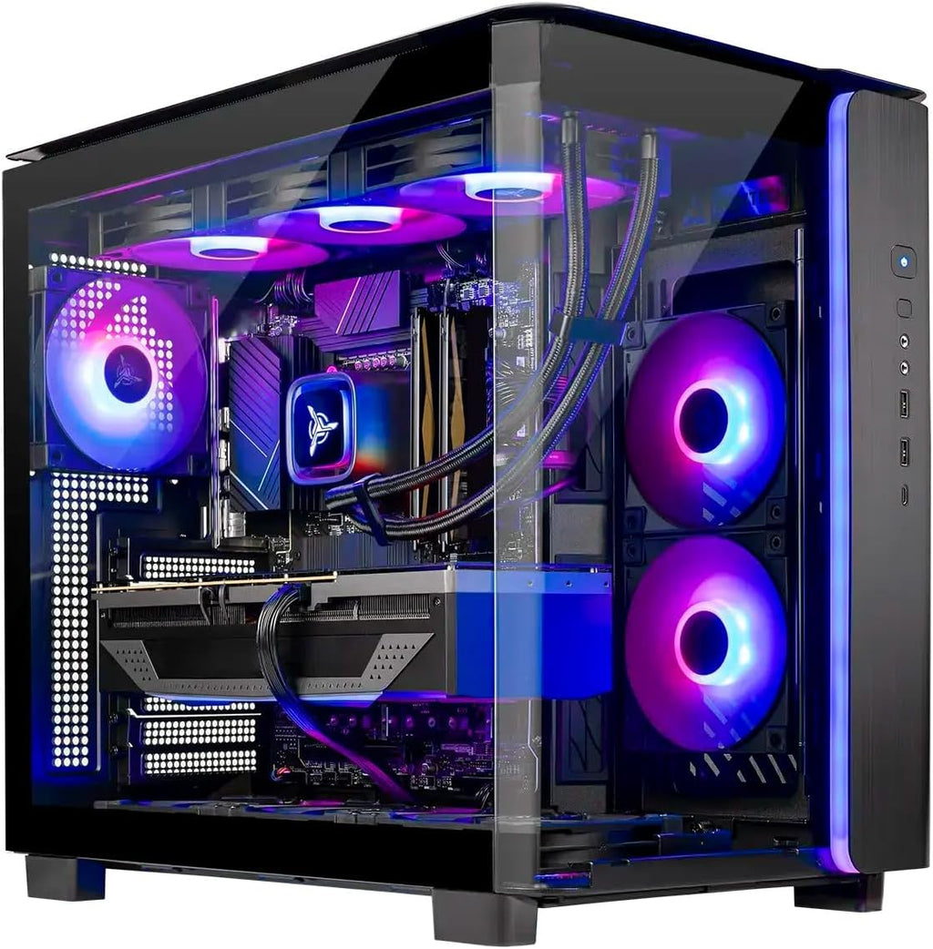 Skytech Gaming King 95 Gaming PC, AMD Ryzen 7 9850X3D 4.7GHz, NVIDIA RTX 5070 Ti 16GB VRAM, 1TB Gen4 NVMe SSD, 32GB DDR5 RAM 6000, 850W Gold ATX 3 PSU, 360 ARGB AIO, WI-FI 5, Windows 11, Desktop