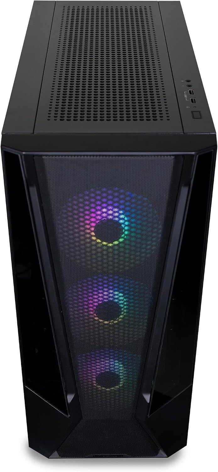 iBUYPOWER TraceMesh Gaming PC Computer Desktop TMI7N46T01 (Intel Core i7 14700F, NVIDIA GeForce RTX 4060 Ti 8GB, 32GB DDR5 5600 RGB (16x2), 1 TB NVMe SSD, WiFi Read, Windows 11 Home)