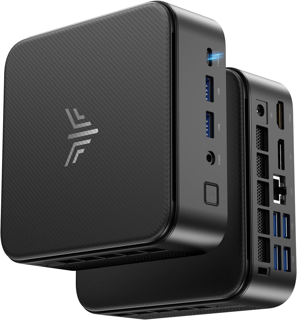 KAMRUI Gaming PC with 7430U, 32GB RAM 512GB M.2 SSD Mini PC, Mini Gaming Computer with 6 USB-A, USB-C, HDMI, DP, Triple 4K, WiFi 6, BT 5.2