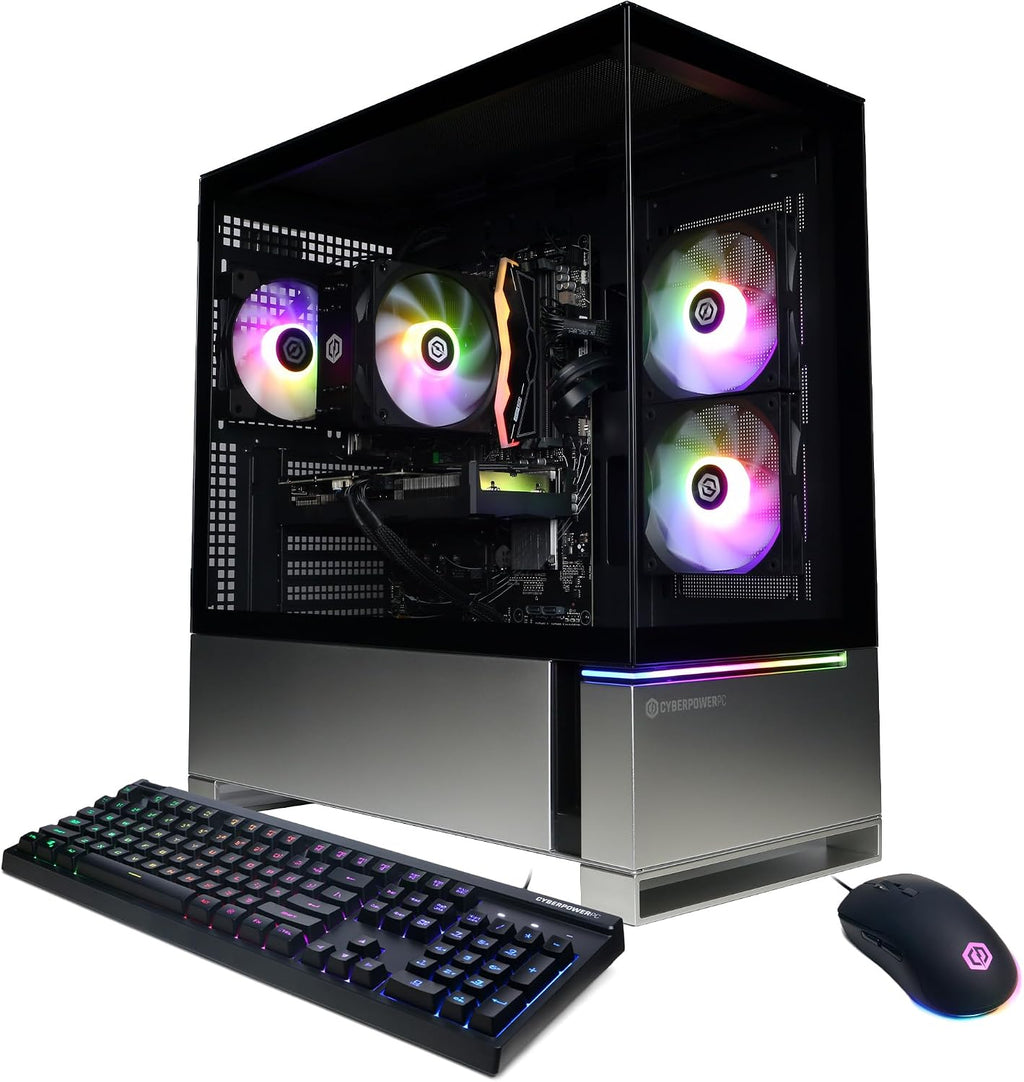 CyberPowerPC Gamer Master Gaming PC, AMD Ryzen 5 8400F 4.2GHz, GeForce RTX 5050 8GB, 16GB DDR5, 1TB PCIe 4.0 SSD, WiFi Ready & Windows 11 Home (GMAI6500A)