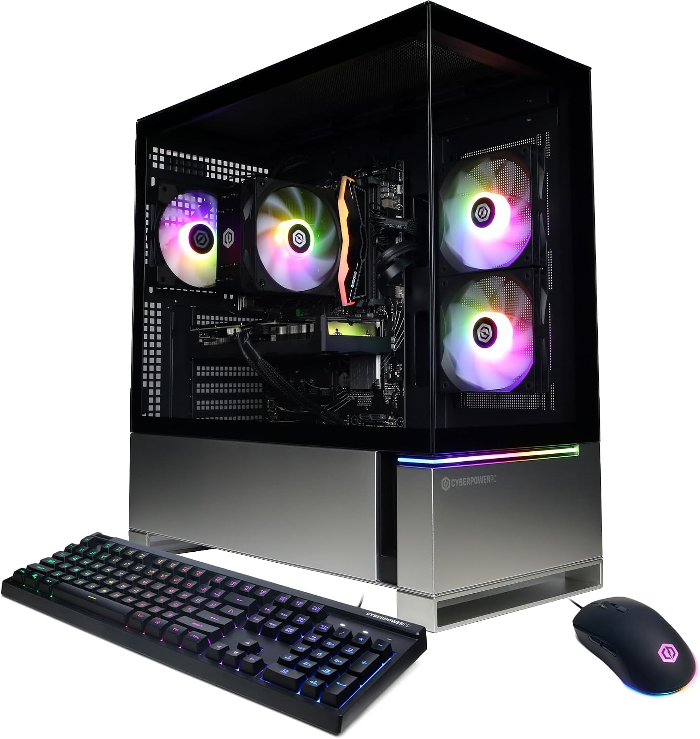 CyberPowerPC Gamer Master Gaming PC, AMD Ryzen 5 8400F 4.2GHz, GeForce RTX 5050 8GB, 16GB DDR5, 1TB PCIe 4.0 SSD, WiFi Ready & Windows 11 Home (GMAI6500A)