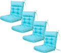 ARTPLAN Patio Chair Cushion,Tufted Adirondack Outdoor Chair Cushion,Wicker High Back Outdoor Seat Cushion,Set of 4, 44'X21'X4' (4 Pack)