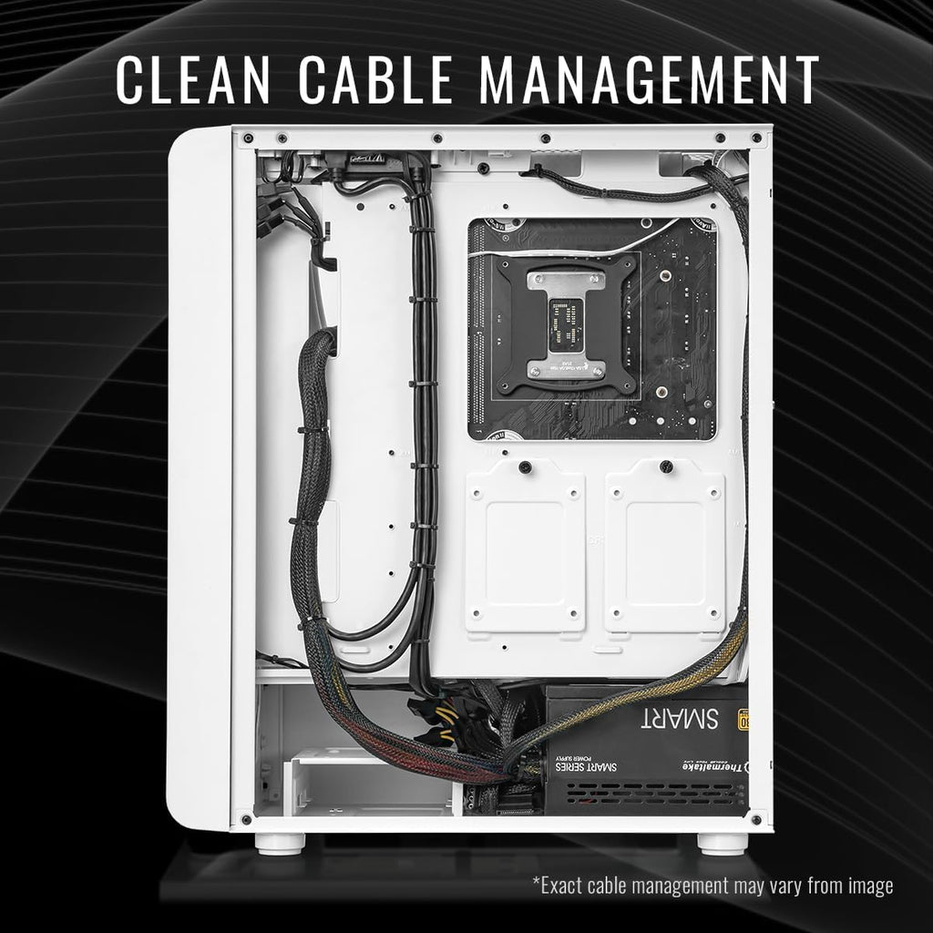 Thermaltake LCGS Quartz i1460 Gaming Desktop (Intel Core™ i5-14400F, ToughRam DDR4 3600Mhz 16GB RGB Memory, NVIDIA GeForce® RTX 5060, 1TB NVMe M.2, WiFi, Windows 11) S2QT-B760-560-LCS
