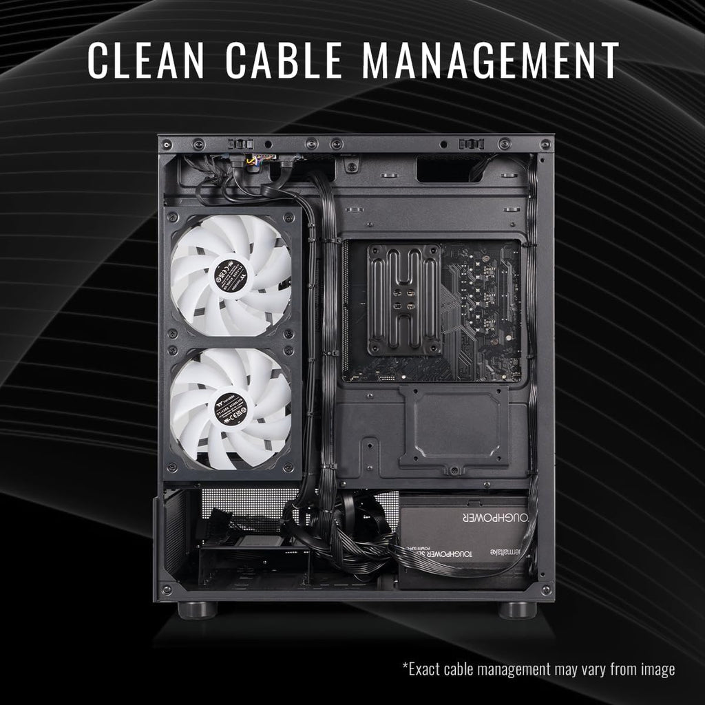 Thermaltake LCGS View i1460-170 Gaming Desktop (Intel Core™ i5-14400F, ToughRam 16GB DDR5 6000MT/s RGB Memory, NVIDIA GeForce® RTX 5060, 1TB NVMe M.2, WiFi, Windows 11) V17B-B760-560-LCS
