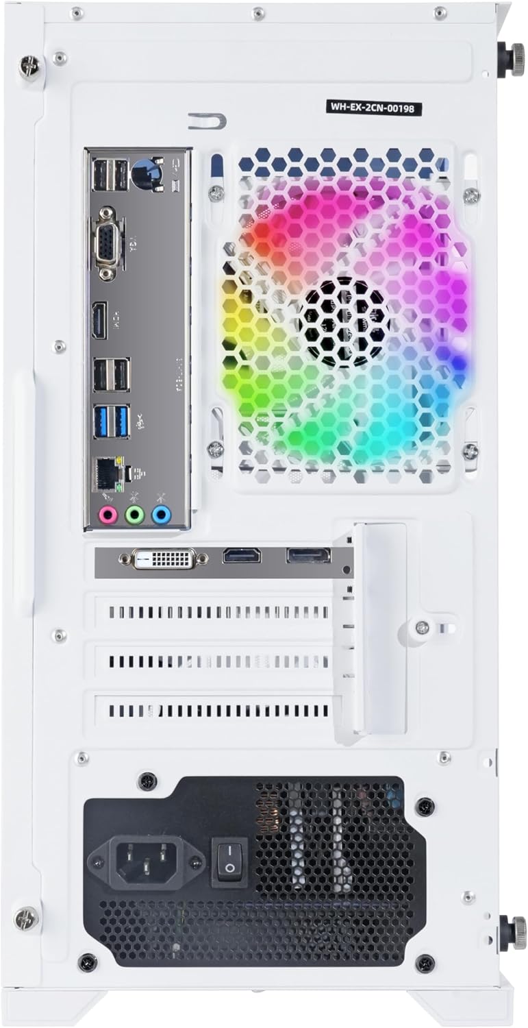 Gaming Desktop PC Computer, Intel Core i7 3.6 GHz up to 4.0 GHz,AMD Radeon RX 580 8G GDDR5,16GB RAM,1TB NVME SSD, Windows 11 Pro, WiFi, Bluetooth 5.0, VR Ready,RGB Fans x4