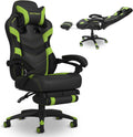 Respawn 110 Pro Ergonomic Gaming Chair with Footrest for Adults - Comfortable Office Gaming Recliner with Lumbar Support and Headrest, Racing Style Video Game Chairs for Computer Gamer - Green