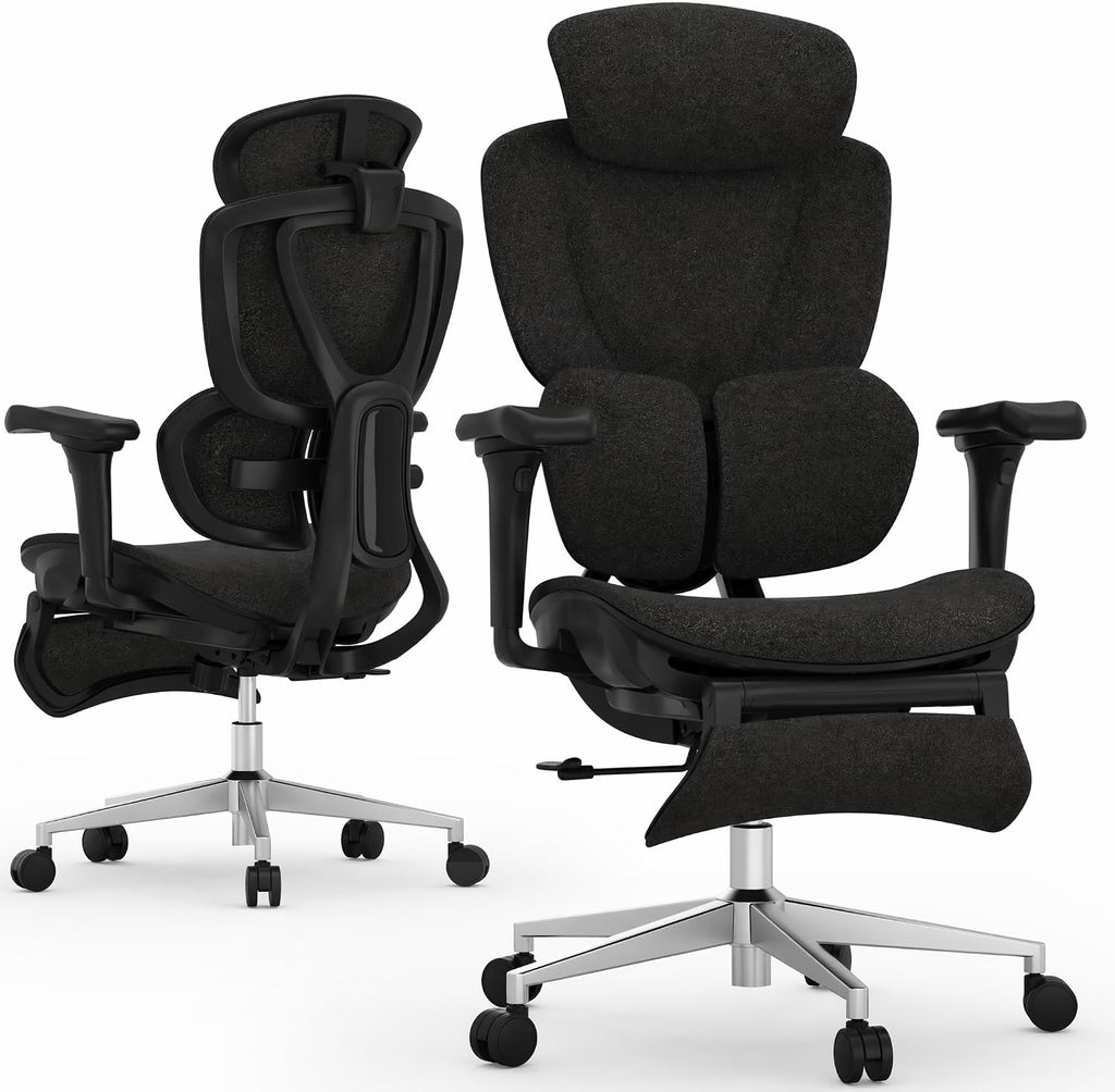 FLEXISPOT Sentinel Ergonomic Gaming Chair with Dual-Wing Adaptive Lumbar, 3D Armrests, 3-Position Recline up to 120°, Height-Adjustable Backrest, Premium Mesh Computer Desk Chair for Home & Office