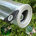 Clear Tarp 10x16ft, Clear Tarps with Grommets, 14 MiL Heavy Duty Waterproof with Reinforced Edge for Plant Greenhouse, Balcony, Garden, Pet Hutch, Roof.