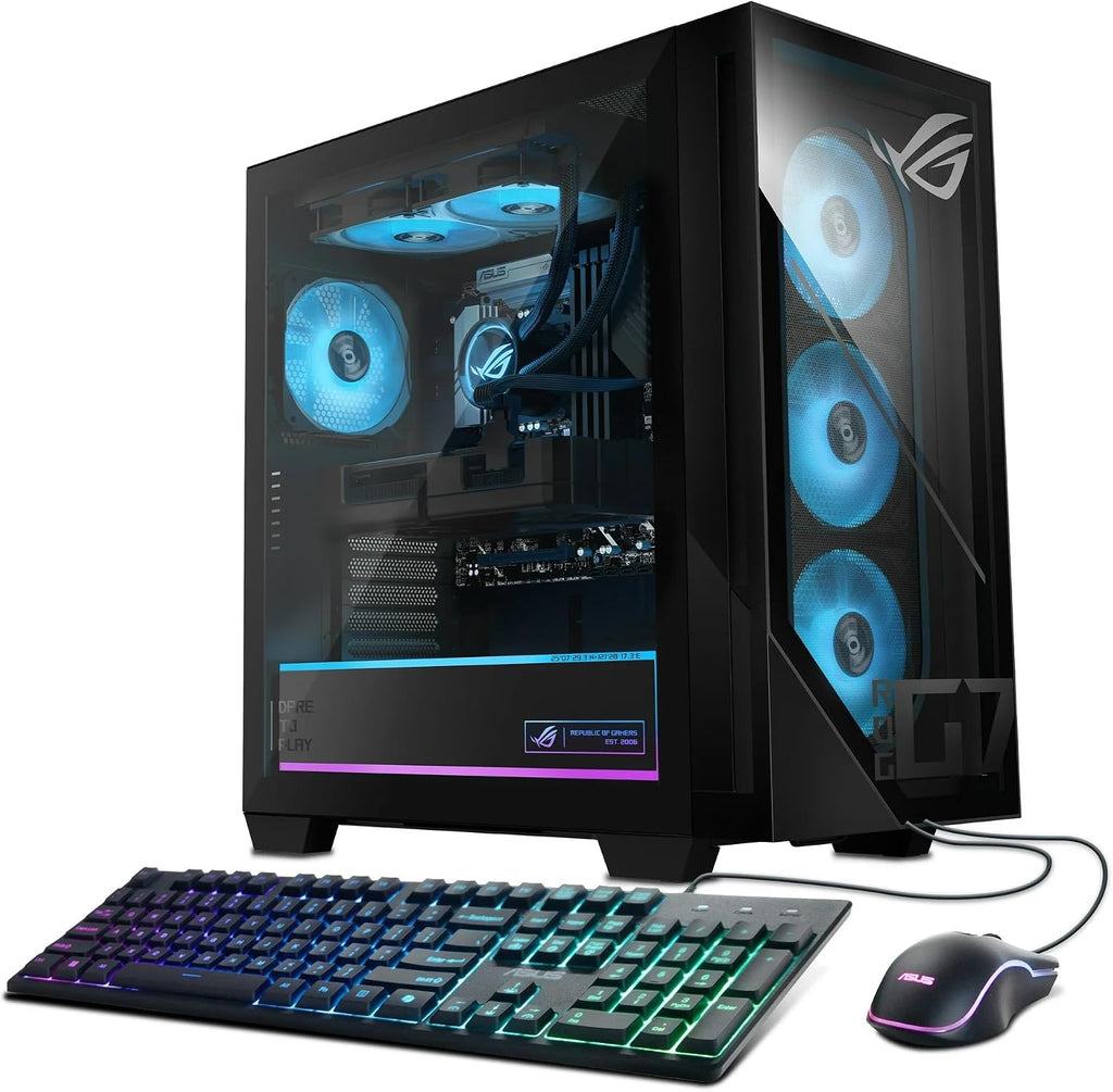 ASUS ROG Strix G700 Desktop 24TB Storage + SSD 192GB DDR5 RAM Win 11 Pro (Intel 15th gen Core Ultra 9 Processor Turbo Boost to 6.00GHz, NVIDIA GeForce 4060Ti RTX 8GB GDDR6) Gaming PC Computer