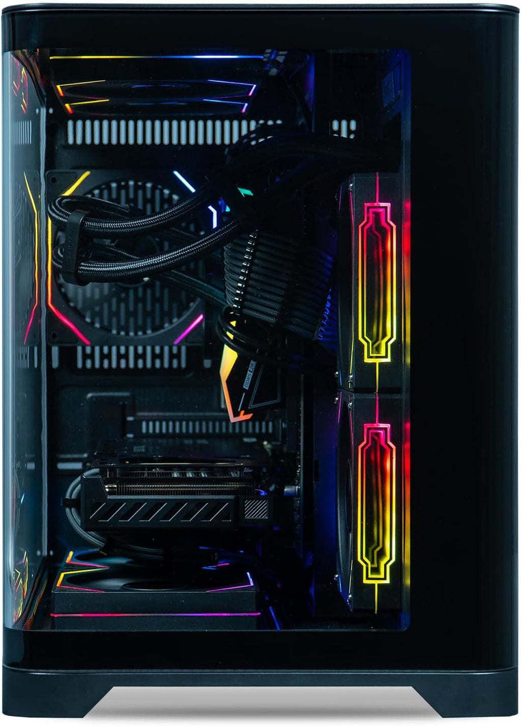 ViprTech Reaper 2.5 Liquid-Cooled PC - AMD Ryzen 7 8700F (5.0Ghz Turbo), AMD RX 9060 XT 16GB, 16GB DDR5 RAM, 1TB NVMe SSD, 800W Gold PSU, VR-Ready, WiFi BT, Win 11, Gaming Desktop Computer, Black