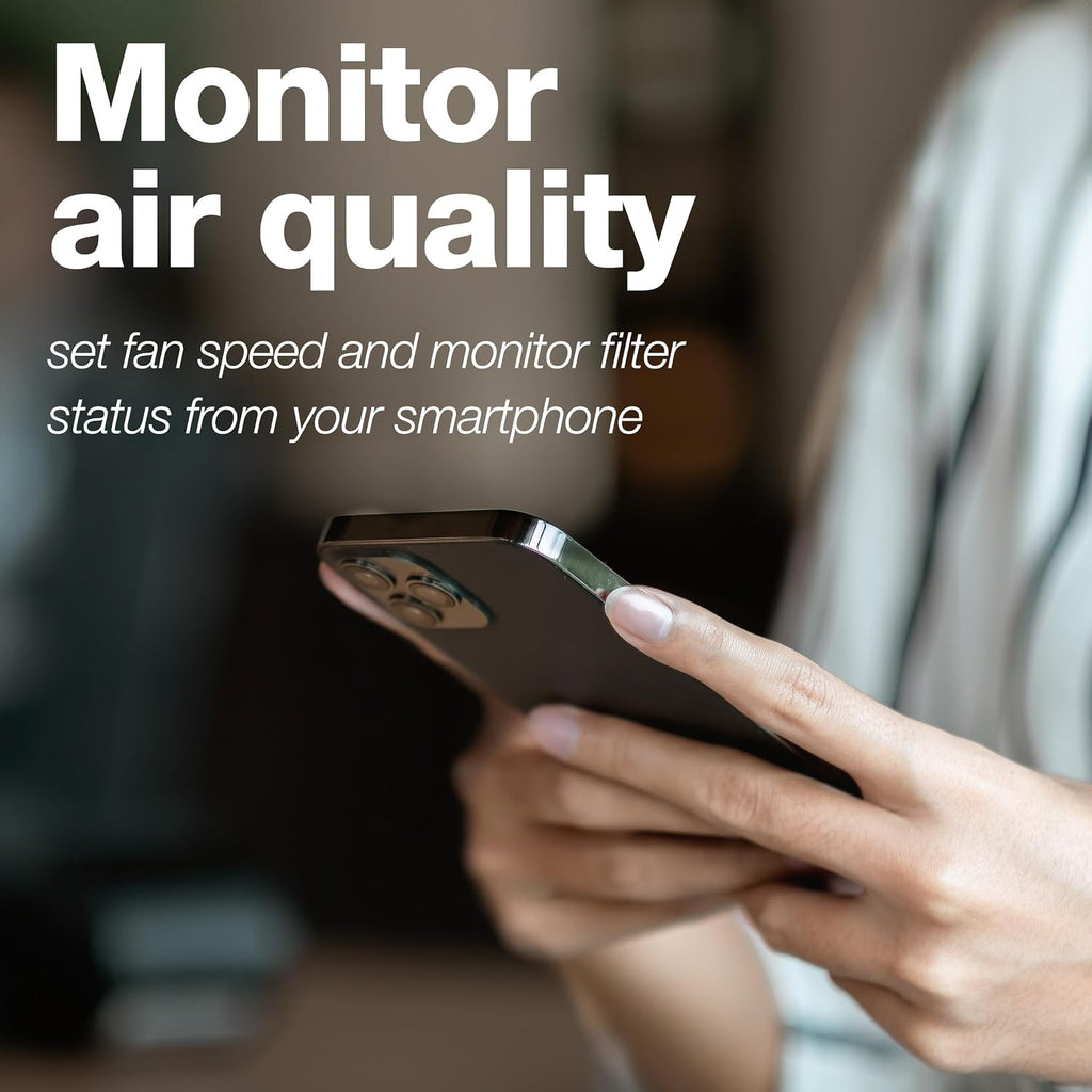 IQAir HealthPro Compact XE Air Purifier - Compact HyperHEPA Filtration for Rooms up to 1240 sq ft - Allergens, Smoke, Dust, Mold, Pet Dander, Swiss Made, WiFi Enabled