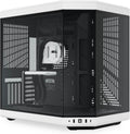 Hyte Y70 Upgraded Modern Aesthetic Dual Chamber Panoramic Tempered Glass Mid-Tower ATX Computer Gaming Case with PCIE 4.0 Riser Cable Included, White (CS-HYTE-Y70-BW)