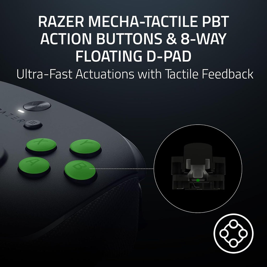 Razer Wolverine V3 Pro 8K PC Wireless Gaming Controller: 8000 Hz Polling Rate - TMR Thumbsticks with Swappable Caps - Up to 36 Hr Battery - 6 Remappable Buttons - Fast Triggers - Carrying Case - Black