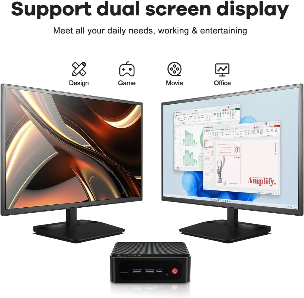 Beelink SER5 Pro Mini PC, AMD Ryzen 5 5500U(7nm, 6C/12T) up to 4.0GHz, Mini Computer 16GB DDR4 RAM 500GB NVME SSD, Micro PC 4K@60Hz Triple Display, Mini Gaming Computer WiFi6/BT5.2/HTPC