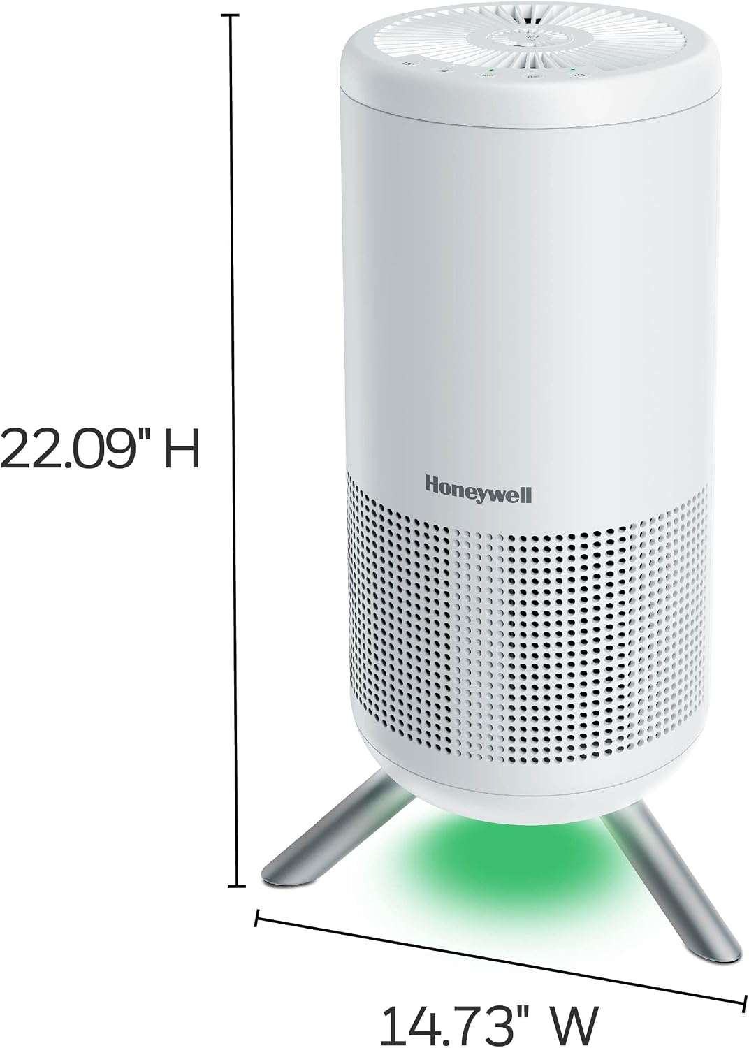 Honeywell HEPA Air Purifier for Home, 900Ft² Rooms in 1 hour, Designer Series, Auto Mode, UltraQuiet Tech, Reduces Dust, Pollen, Pet Dander, Smoke, Odors, White, HPA830W