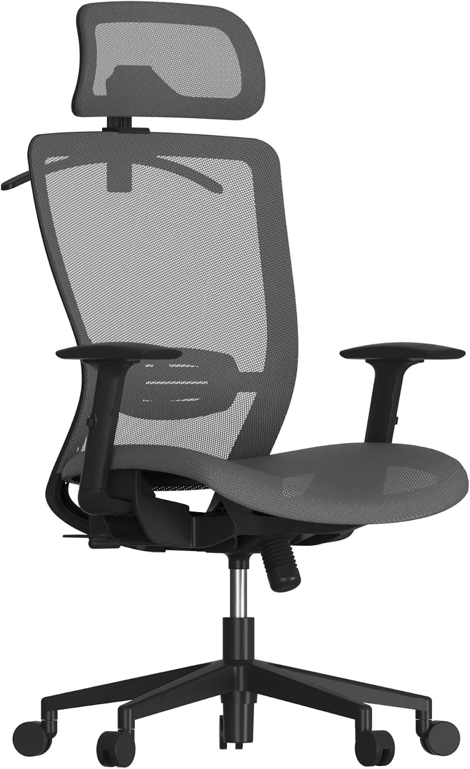 FLEXISPOT Ergonomic Office Chair, High Back Mesh Swivel Computer Chair, Executive Office Desk Chairs, with Adjustable Lumbar Support/2D Headrest/Lockable Backrest, OC3 Mesh Seat, Gray