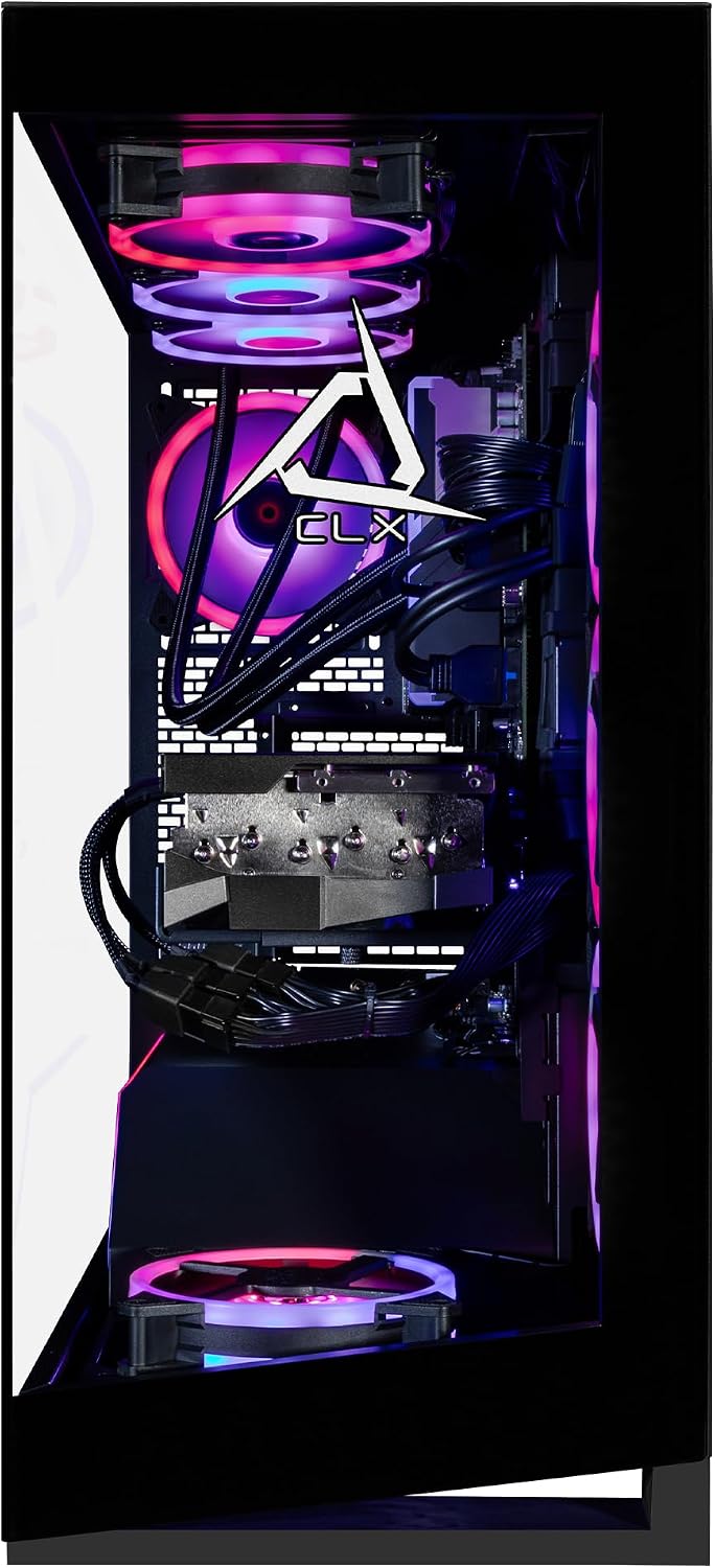 CLX Horus Gaming PC - AMD Ryzen 9 9950X3D 4.3GHz, GeForce RTX 5090, 2TB NVMe M.2 SSD, 8TB HDD, 96GB DDR5 RGB Memory, 360mm AIO, WiFi, Windows 11 Home, Black
