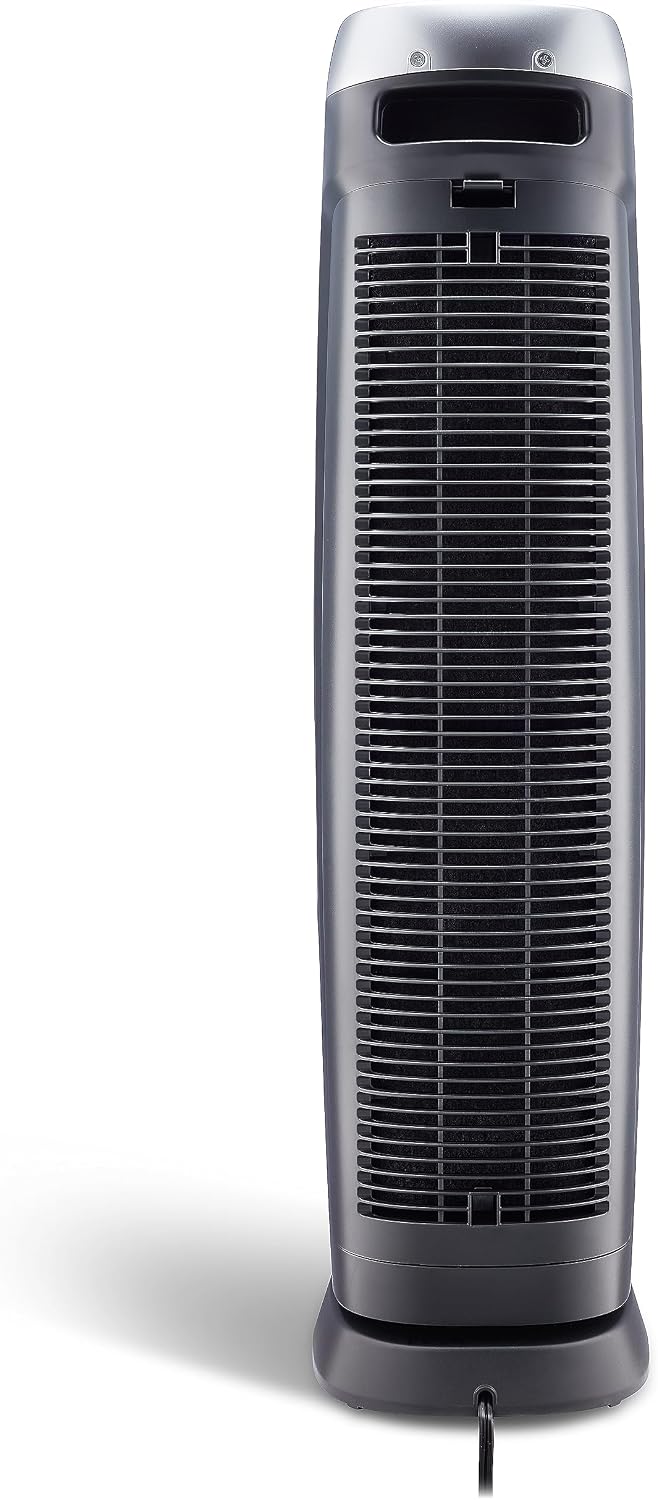 GermGuardian 5-In-1 HEPA Air Purifier for Home, Large Rooms Up To 915 Sq. Ft. with HEPA Pet Air Filter, UV-C Light & Odor Reduction, AC5250PT, 28' Tower, Gray
