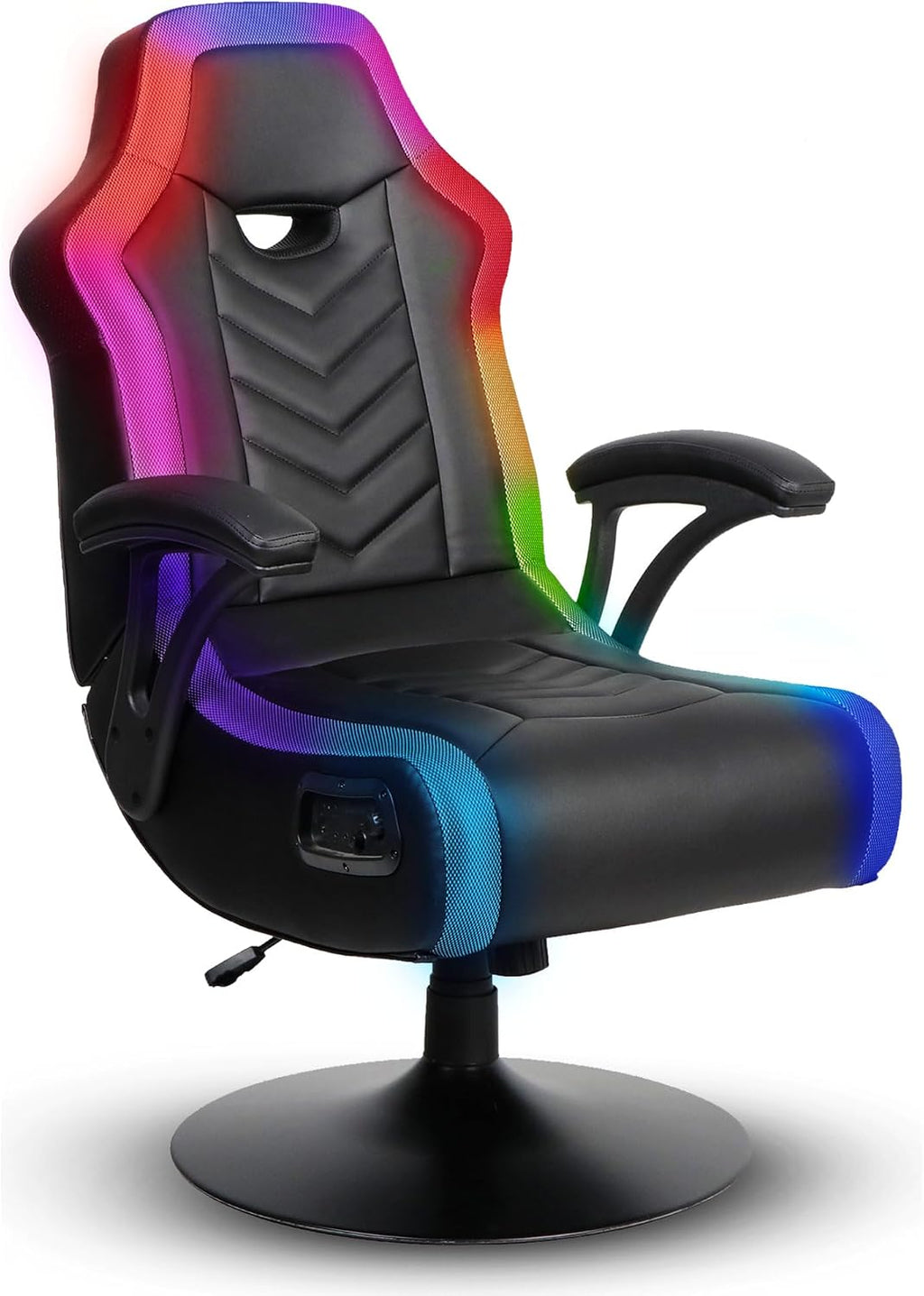 X Rocker PC Computer Gaming Desk Chair, Built-in Audio, College Dorm Essentials for Guys and Girls, Bedroom, Dorm Room Essentials, Foldable, Gifts for Gamers
